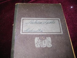 Munkakönyv  1944 ből   . A Szabadkai Ipartestület  1885. stemplijével