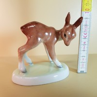 Aquincumi bambi, őzike porcelán figura (492)
