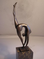 Balett táncosnő bronzszobor