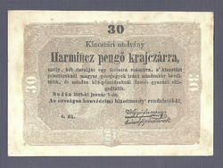 Kossuth 30 Pengő Krajczárra ( Kreuzer ) ( Krajcár ) Hajtatlan