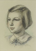 Zádor István : Hímzett galléros kislány 1942