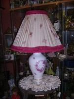 Large Herend porcelain table lamp
