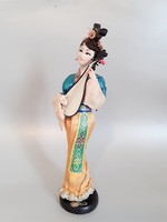 Ritka távol-keleti zsűrizett gésa baba,japán baba 30cm magas