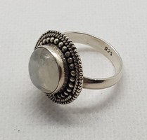 Szivárvány holdköves ezüst gyűrű