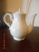 Zsolnay barokk, fehér tea kiöntő. 23 cm