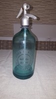 Antik színes szódás üveg - Steiner F.Vilmos Szikvízgyára Budapest