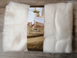 Pihe-puha valódi moher és gyapjú összetételű takaró pléd