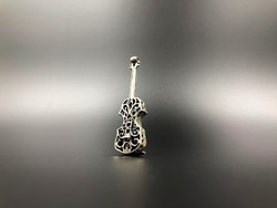 Hegedű miniatűr 800-as ezüst