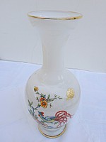 Paradicsommadaras, olasz , tejüveg váza eladó
