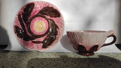 Zsolnay rózsaszín lótusz teás, kapuccsinós csésze alátétjével. :)