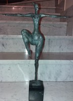 1 Ft-os aukció// Art deco bronz szobor// Női akt// Dekoratív műalkotás