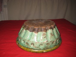 Régi kuglóf sütő   cserép edény  ,28 x 11  cm  pici repedéssel
