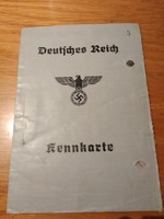 II. Világhàborús Német személyi igazolvány