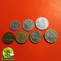 Litvánia 7db centu litai érme 1991-99 NSZ LOT