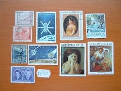 ARGENTÍNA,KUBA,JAMAICA,KOLUMBIA,KANADA 10 DB VEGYES M70