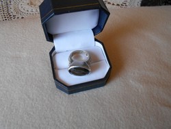 Hatalmas füstkvarc köves ezüst gyűrű