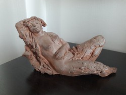 Lesenyei Márta kerámia akt szobor kisplasztika