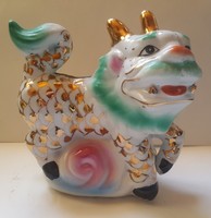 Porcelán Kínai FOO kutya ,15 x 16 x 8 cm-es