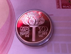 1988 Calgary olimpia ezüst 500 Ft 28 gramm 0,900 PP
