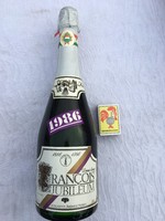 Muzeális Törley - Francois jubileum Demi doux 1986 -os pezsgő bor dobozában 