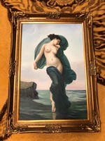 William-Adolphe után - twilight Meztelen kendős nő olaj -vászon 