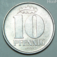 10 Pfennig - Kelet-Németország - 1965.