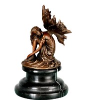1 Ft -os aukció// Pihenő Tündér - bronz szobor