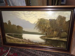 Puskás Imre festmény eladó , 50x90cm 