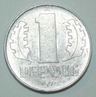 1 Pfennig - Kelet-Németország - 1975.