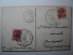 Ada visszatért Magyar Ipar és kiállításügy Budapest bélyegzővel képes levelezőlap /1941/