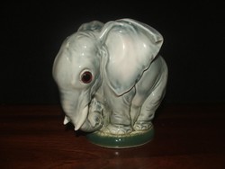  Sitzendorfi elefánt porcelán lámpatest.