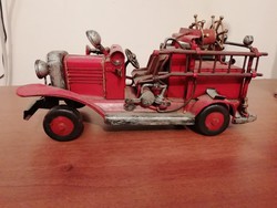 Fém tűzoltóautó modell
