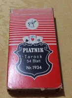 Antique 54 flat Viennese tarot card