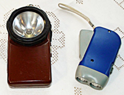 Retro flashlights, flashlight, dynamo lamp