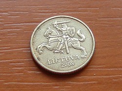 LITVÁNIA 10 CENTU 2008 #