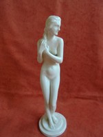 Kisfaludi Stróbl Zsigmond által készített gyönyörű porcelán női akt szobor