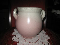 Zsolnay tároló edény ,rózsaszín árnyalatú 16 x 16 cm  