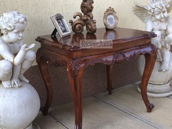 Antik bútor, felújított Bécsi Barokk asztal 03.