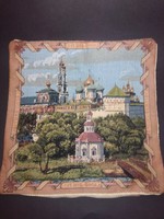 3 db régi retro hímzett orosz párnahuzat- Moszkva, őzike, virág - EP