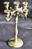 Ezüst gyertyatartó, miniatűr magyar ezüstjellel