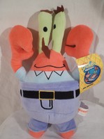 Plüss - ÚJ - NAGY  - Sponge Bob - Mr. Krabs 26 x 18 cm  