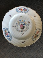 Ritka, ANTIK Herendi tányér, Óherendi, 19. század. Plusz ajándék tányértartó!