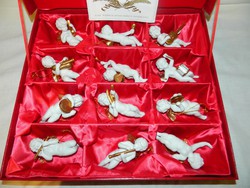 Franklin Mint karácsonyi angyalok eredeti dobozban.