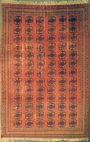 0K135 Antik elefántalpas afgán szőnyeg 300 x 400cm