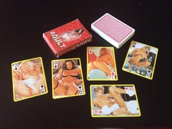 Retró erotikus akt francia kártya