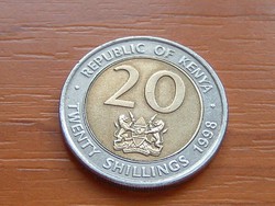 KENYA 20 SHILLINGS 1998 ARAP MOI #