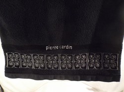 Textil - Pierre Cardin - NAGY - 90 x 45 cm fürdőlepedő -  fekete - NEM FAKÓ - hibátlan 