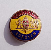 Budapest cathedral common guard fire enamel button