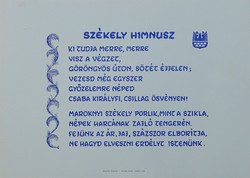 0V838 Székely Himnusz nyomat 30 x 42 cm