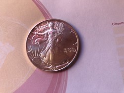 1990 USA ezüst sas 31,1 gramm 0,999